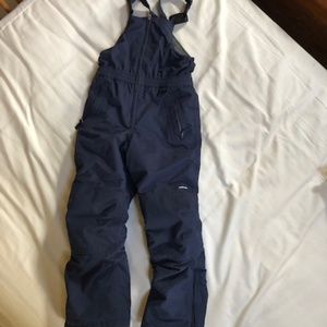 Lands' End Navy Snow Bibs size 10